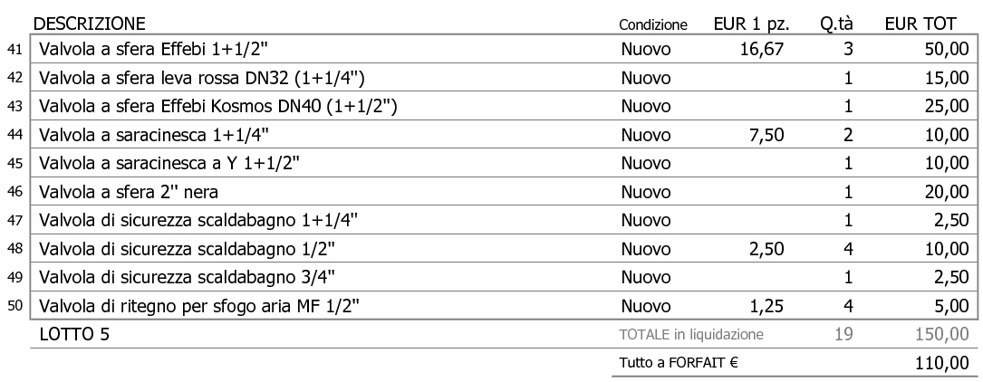 LOTTO 05